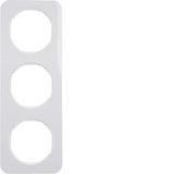 Frame 3gang, R.1, p. white glossy