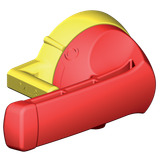 RED METAL HANDLE FOR OLD SAFETY ENCLOSURE FRONT OPERATION 630-1600A FA