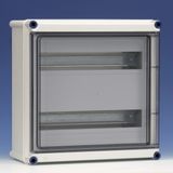 Encl. with hinged cover and top head rail