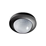 Presence detec for ceiling mounting, 360ø, 24m, IP20, black