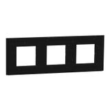 Unica Déco Signature - Recycled Finish Plate - Shaded Black - 3P horiz vert
