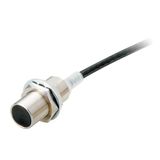 E2ER0014B Proximity sensor, inductive, M18, shielded, 7 mm, DC 2-wire no polarity, NO, 2 m cable PUR, oil-resistant E2ER0014B