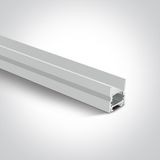WHITE PROFILE 2m + PC Opal diffuser DARK LIGHT