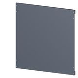 SIVACON, mounting plate, mounting with bracket, H: 800 mm, W: 800 mm, zinc-plated The SIVACON