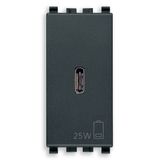 PD C-USB power unit 25W grey
