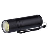 COB LED Metal Flashlight, 100 lm, 3× AAA