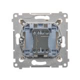 Single socket outlet with Schuko earthing, with shutters, white, 16A