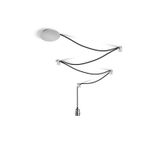 SPIDER I pendant set black chrome 230V LED E27 15W
