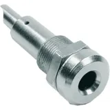 4 mm socket, solder connection, mounting Ø 8.3 mm, silver, 23.0090