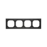 Double frame, metal, inox nero