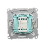 Touch panel 1 module, Modul 1: 2 vertical touch fields, Fixing: horizontal, Silver mist