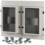 XM2N43W08C-55 Front plate, 2xNZM4, 3p, withdrawable, W=800mm, IP55, grey