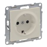 2P+E SOCKET SCHUKO STANDARD SCREW TERMINALS IVORY