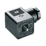 Valve plug-in connector (field assembled), Number of poles: 3, Design A (18 mm), Without circuitry, 230 V, 0.34...1.5 mm²