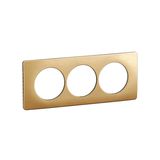 PLATE 3G 57MM SATIN BRASS