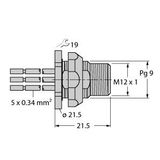 Accessories for Fieldbus Systems Mounting Receptacle   FSFDW4.54-0.5