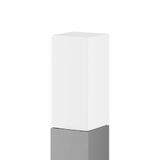 MEGA SQUARE, 18 W, 1700 lm, 840, silver, on/off Bollards, L 156 B 156 