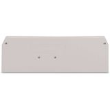 End and intermediate plate 2.5 mm thick light gray