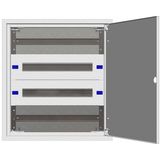 Flat Enclosure Flush mounted 2U-21K, H=1055 W=590 D=100mm