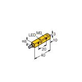 Inductive Sensor With Extended Switching Distance   NI4U-Q8SE-AP6X