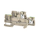 Pluggable terminal, SNAP IN, dark beige, 2.5 mm², 24 A, Number of conn
