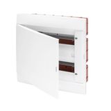 DECORATIVE ENCLOSURES PRE-ARRANGED FOR HOUSING TERMINAL BLOCKS - BLANK DOOR - WHITE - 4 MODULES