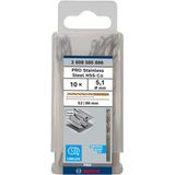 Metal drill bits HSS-Co, DIN 338 5,1 x 52 x 86 mm 10 pcs.