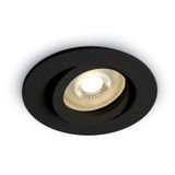 BLACK ADJUSTABLE GU10 10W