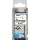 Metal drill bits HSS-Co, DIN 338 5,2 x 52 x 86 mm 10 pcs.