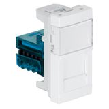 MOD W/1 RJ45 CAT.6A UTP CONNECTOR-1 MOD WHITE