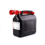 AMiO Plastic fuel can 5L, black AMiO-02887