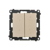 Push dimmer illuminated, champagne matt