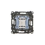 R-TV-SAT final aerial socket, (module), Simon 24, IP20/IP44, graphite mat