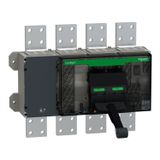 Circuit breaker frame, ComPacT NS3200H, 70kA at 415VAC, 3200A, 4P, fixed, manually operated, without control unit