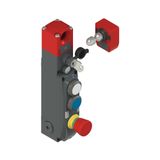 NG series safety switch with lock and integrated control devices, with actuator