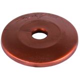 Cover disc plastic, brown H 5mm, D 37mm for conductor and rod holders