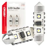 LED CANBUS bulbs 12SMD Festoon C5W 3838 41mm White 12/24V AMIO-04250