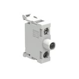 LED element, steady light, base mount on LPZ... control stations Ø22mm Platinum series, 185...265VAC. Red