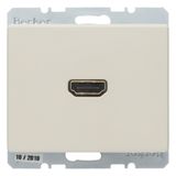 High definition soc. out. 90° plug connection, arsys, white glossy