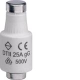 Fuse-link DII 25A 500V gG with indicator