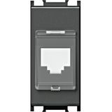 Cover for RJ45 toolless line with dust protection, 1M, anth