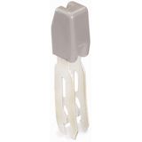 Staggered jumper from 1 to 2 insulated gray