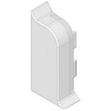 SLK END PIECE LEFT 20X50 RAL9001