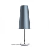 NYC/CONNY 15/30 table Monaco petrol blue/silver PVC/chrome 230V LED E27 11W