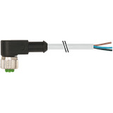 M12 female 90° A-cod. with cable PUR 5x0.34 gy UL/CSA+drag ch. 2m