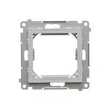 Transition adapter for 45x45 mm fitting type, (module), matt aluminum