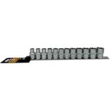 Socket set Ironside 1/2"10-21mm 12pcs.