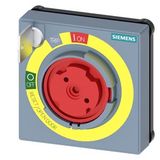 KABA cylinder lock with masking frame, Emergency stop with door opening position key number 1