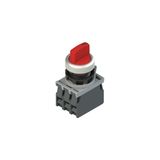 Complete unit with illuminated selector, fixing adapter and contacts