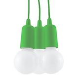 Hanging lamp DIEGO 3 green E27 3x60W IP20